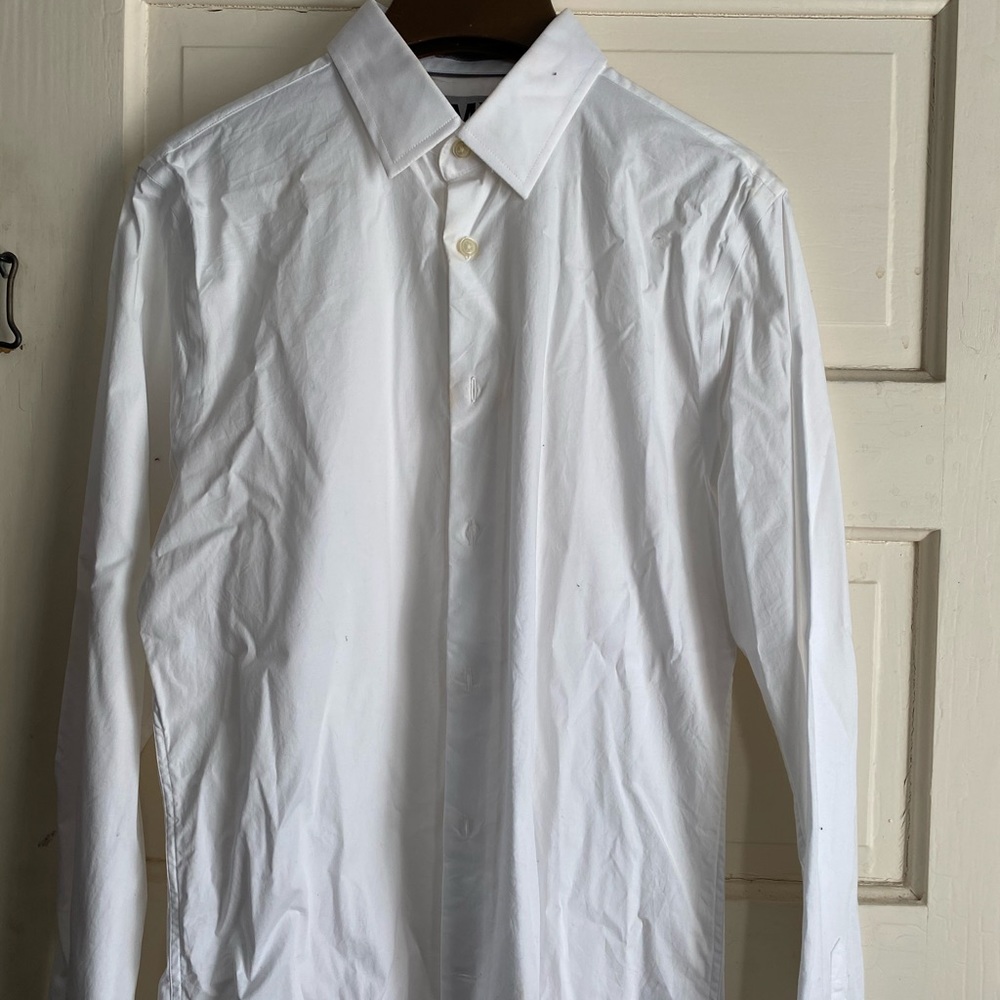 Express White Men's Casual Button-Down Shirt